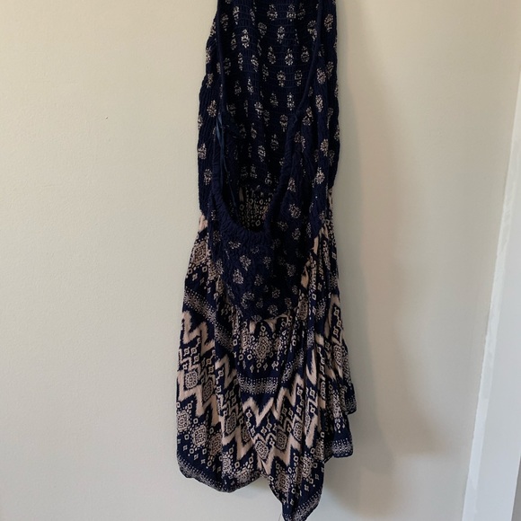 Halter Backless Romper Cute Pattern - Picture 2 of 3